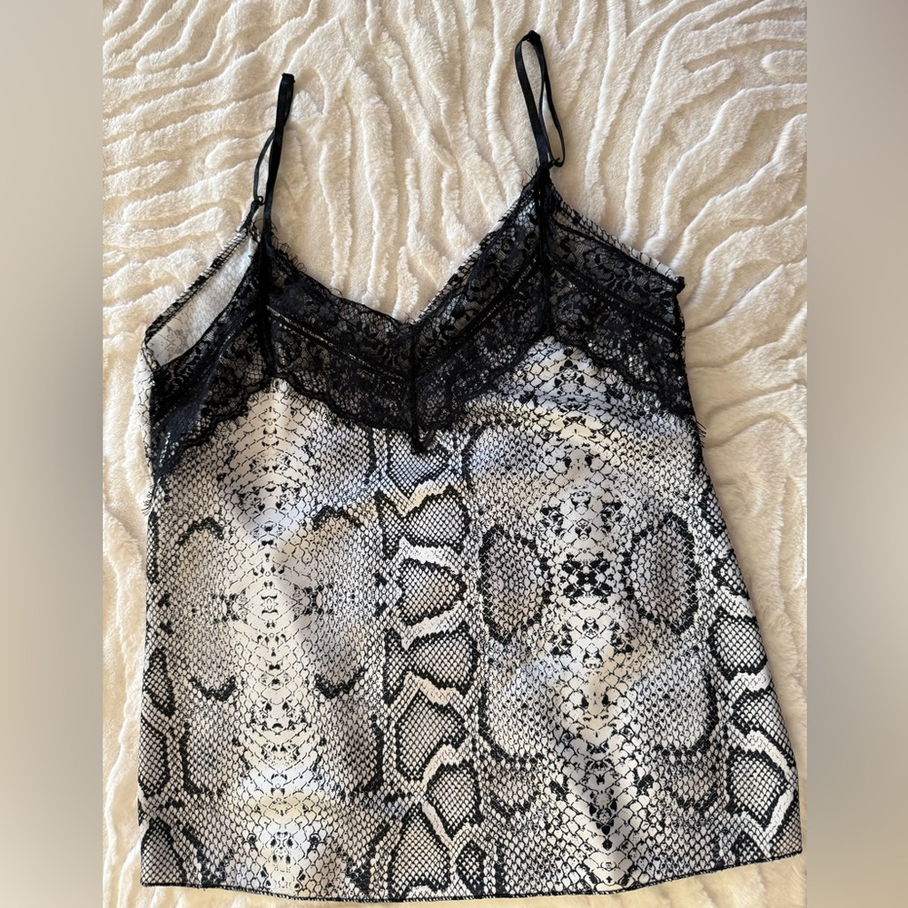 Only Monochrome Snake Print Chemise
